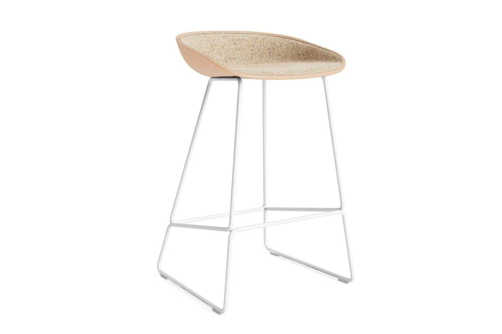 AAS38 Stool - Kitchen Height, Front Upholstery