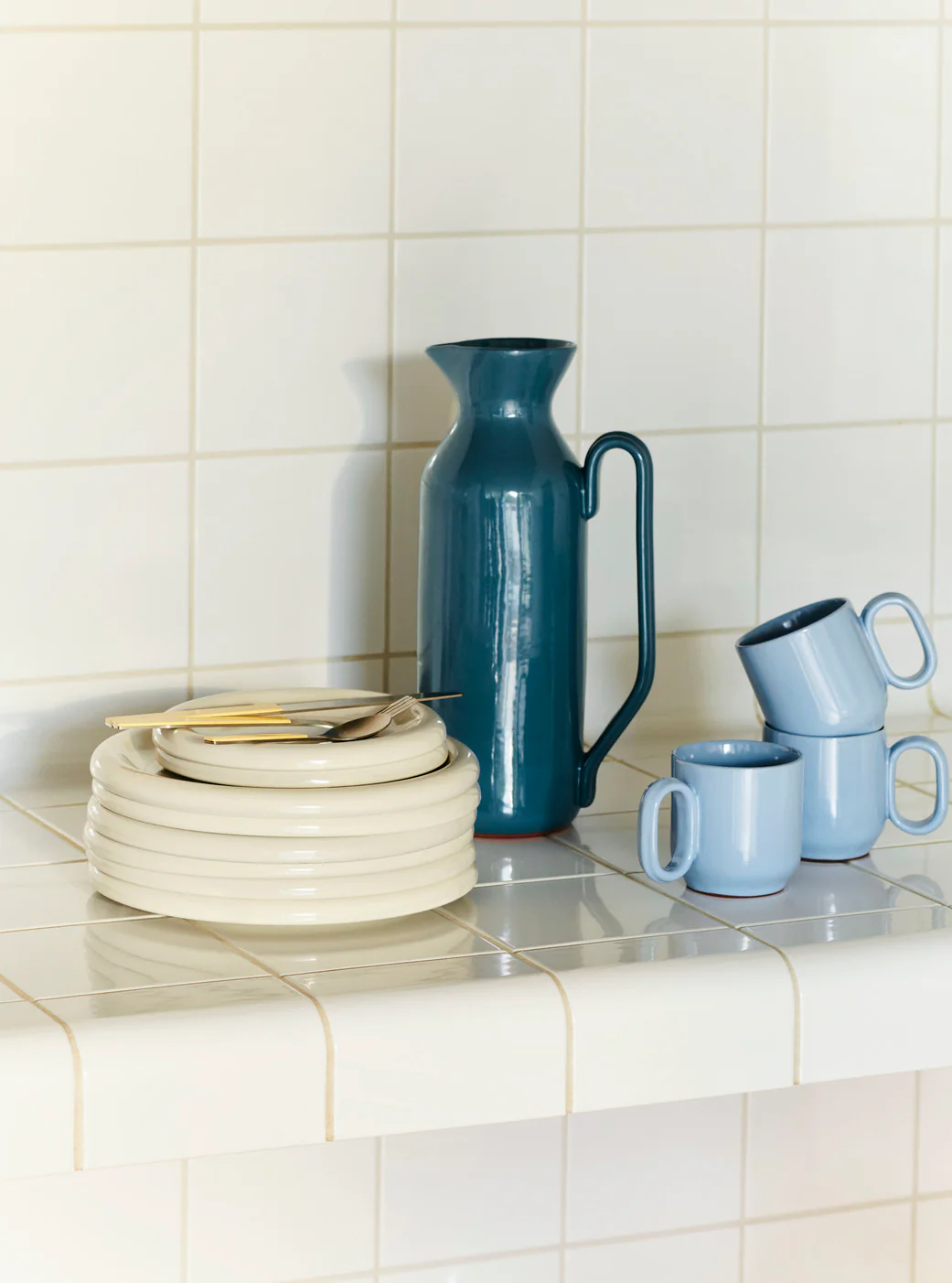 Barro Jug Tall - Dark Blue - Image 4