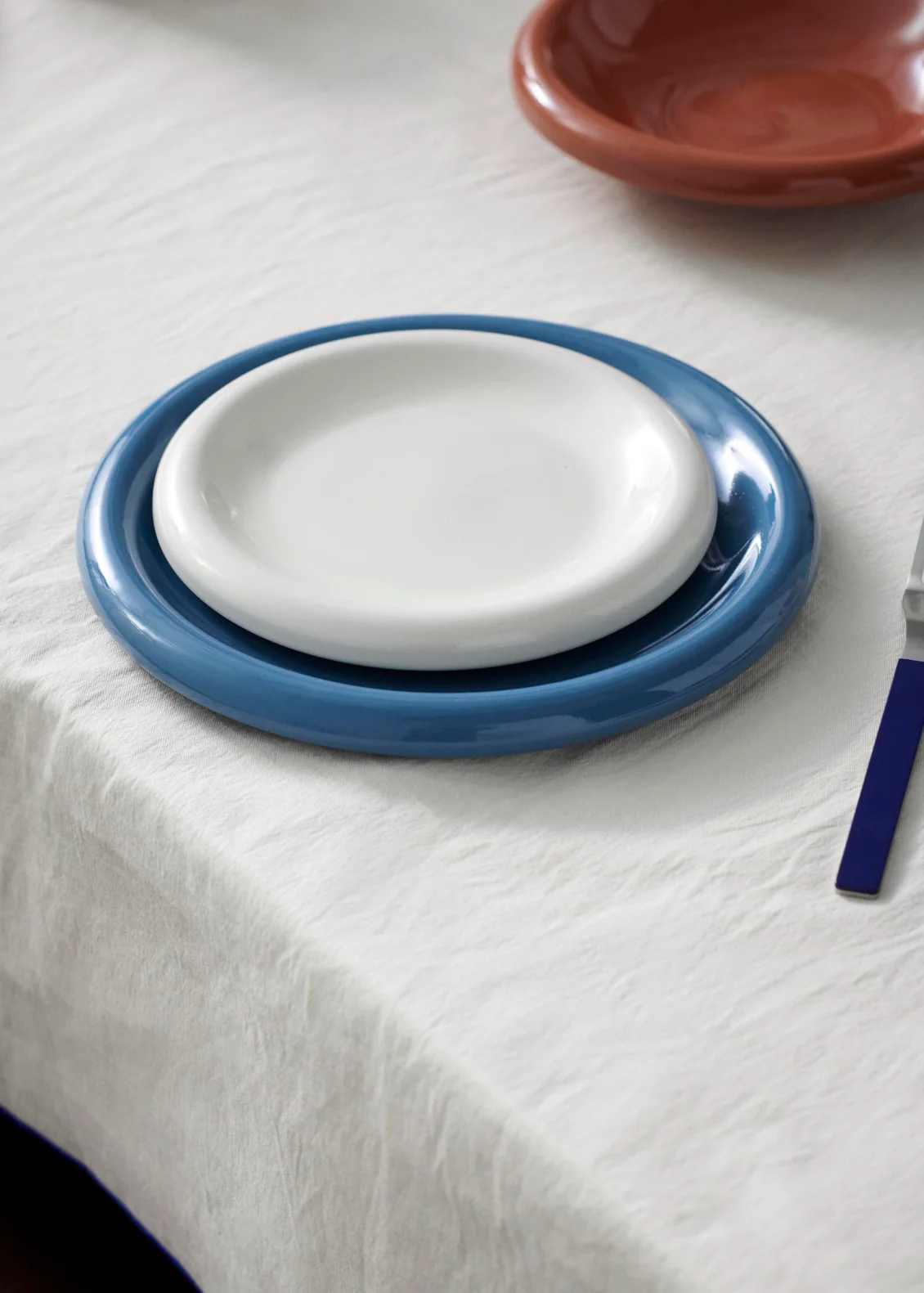 Barro Plate, Ø24 Dark Blue (Set of 2) - Image 3