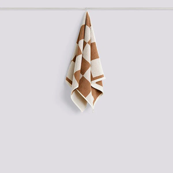 Check Cappuccino Hand Towel