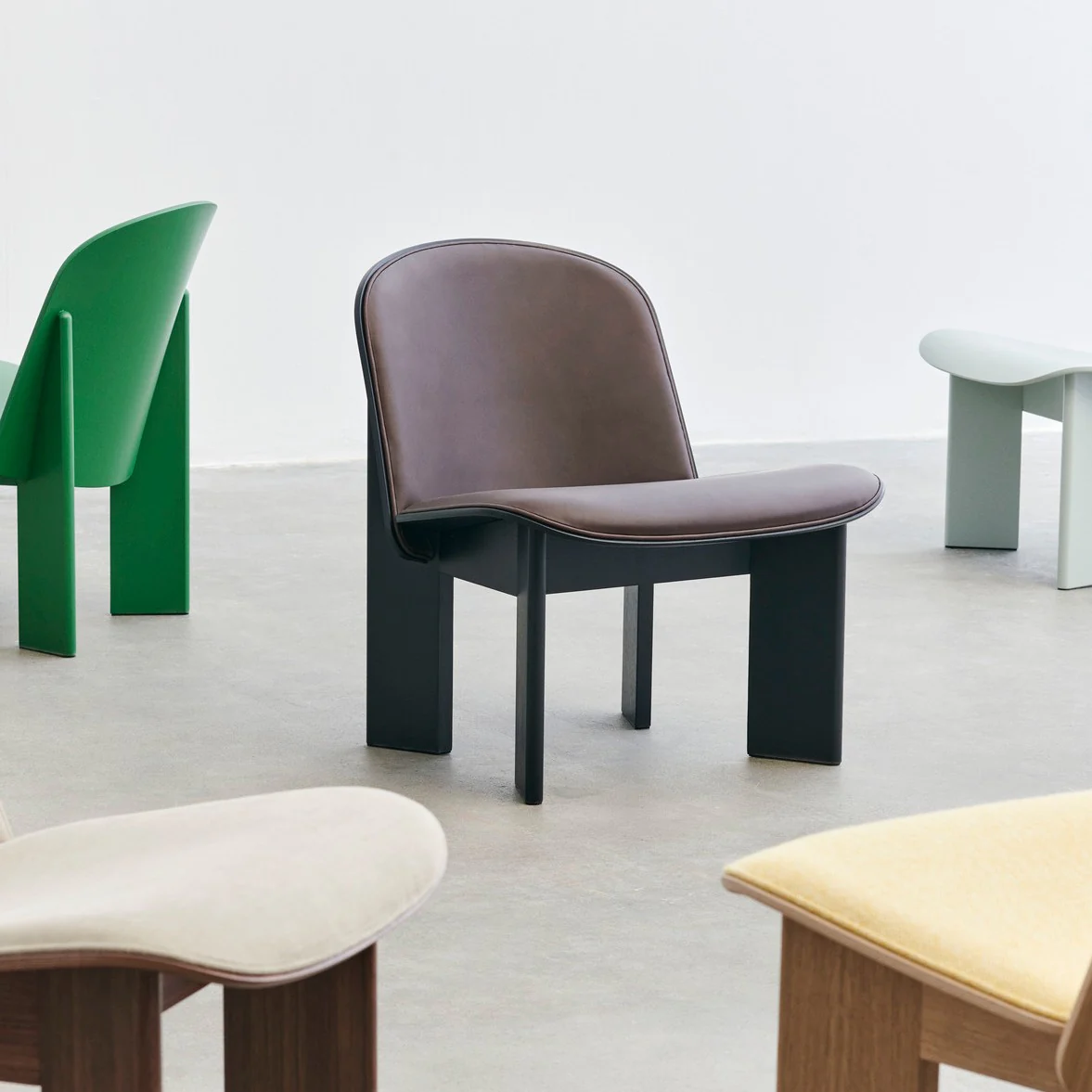 Chisel Lounge Chair - Front Uph, Beech - Image 2