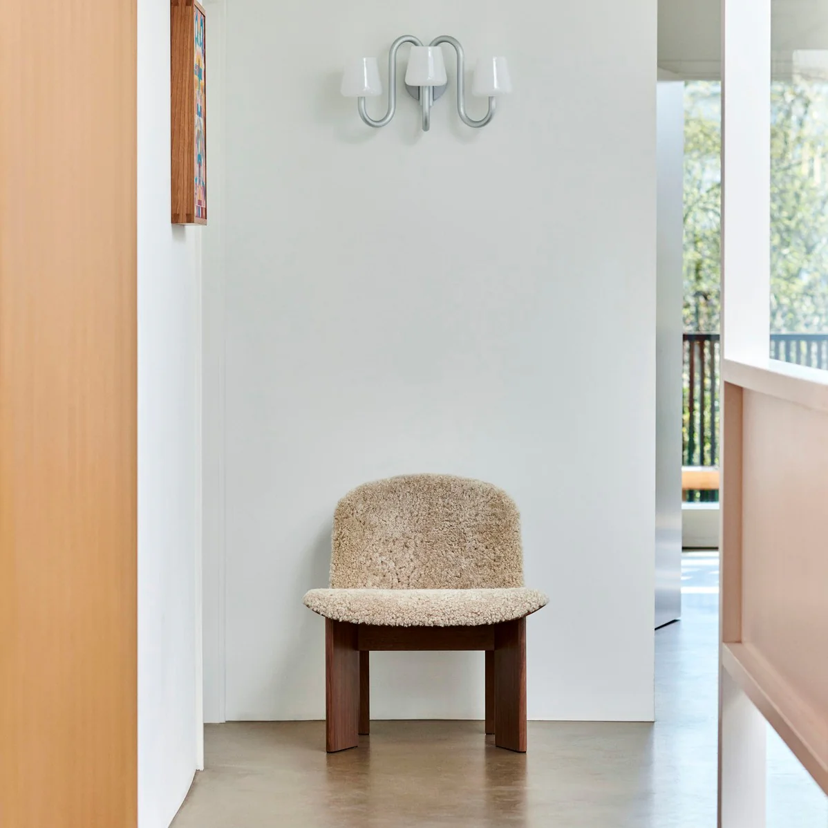 Chisel Lounge Chair - Front Uph, Walnut - Image 3
