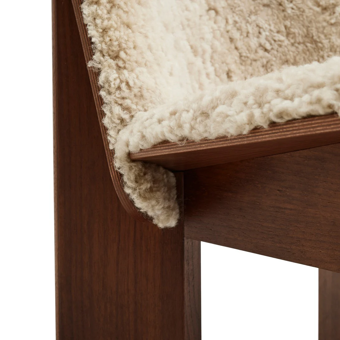 Chisel Lounge Chair - Front Uph, Walnut - Image 4