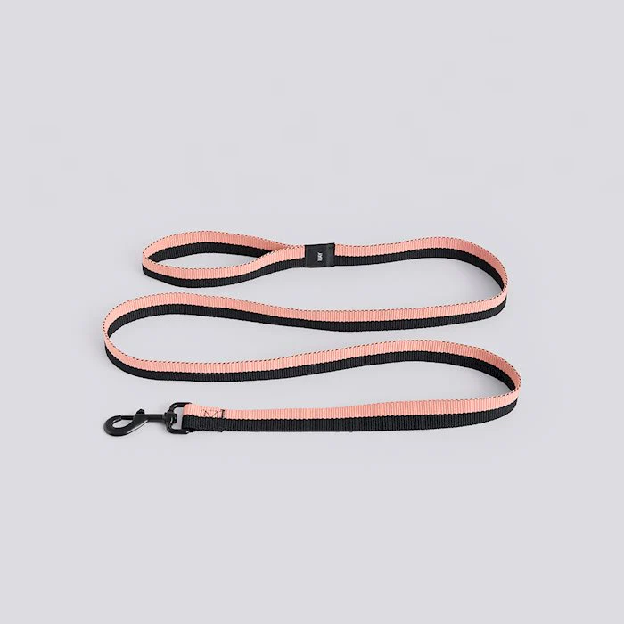 HAY Dogs Leash - Flat - Pink, Black M/L