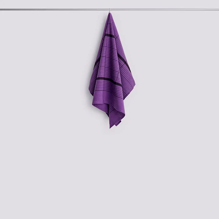 Linear Tea Towel - Purple