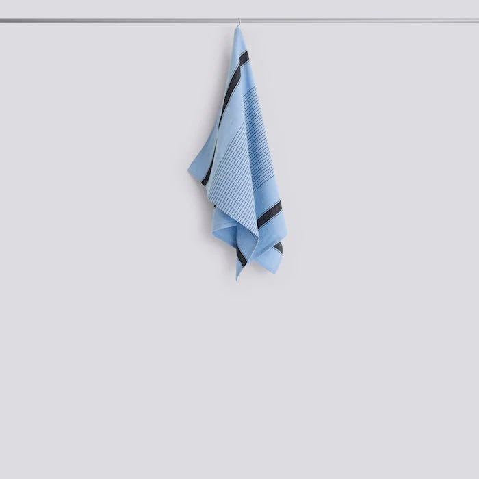 Linear Tea Towel - Sky Blue