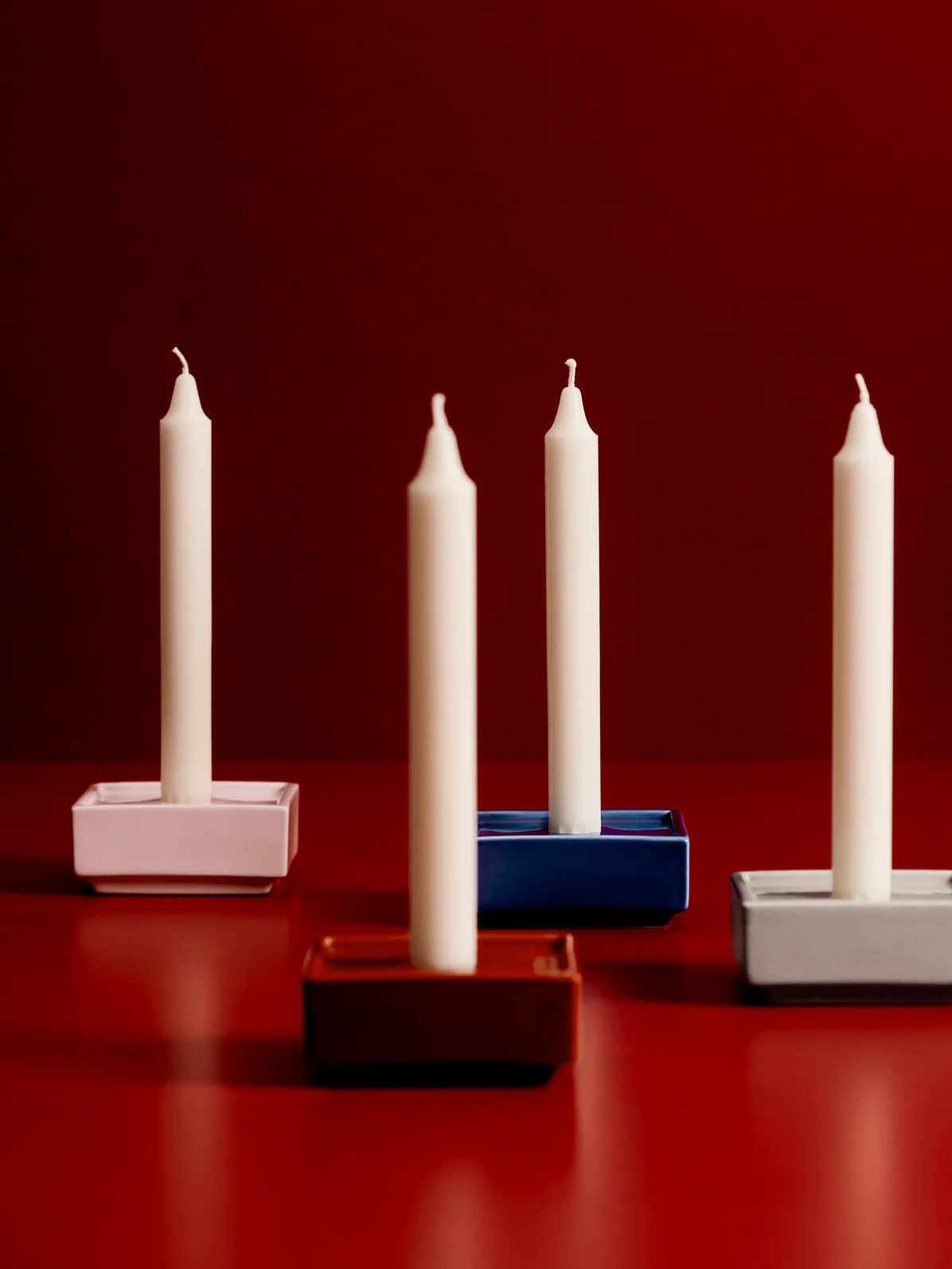 Mattone Candleholder - Small - Blue - Image 5
