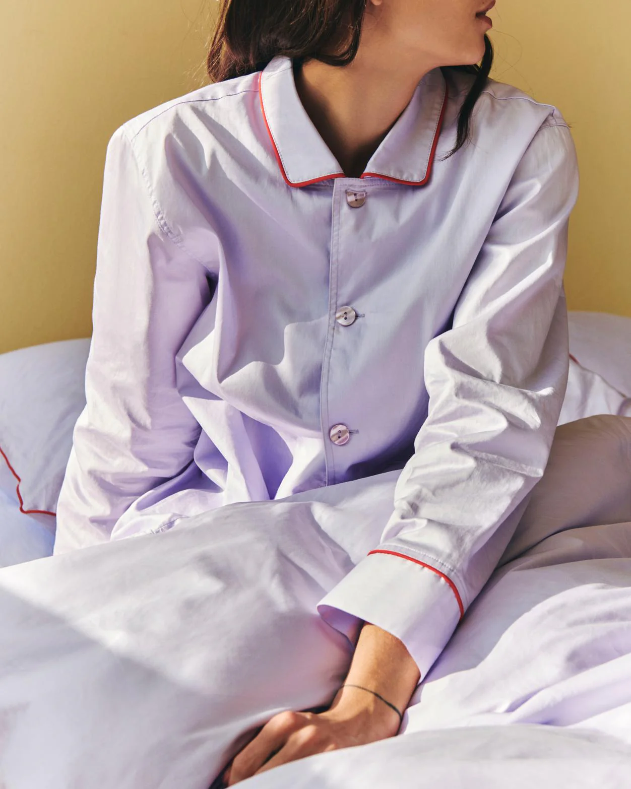 Outline Pyjama Long Sleeve Shirt - M/L Lavender - Image 3