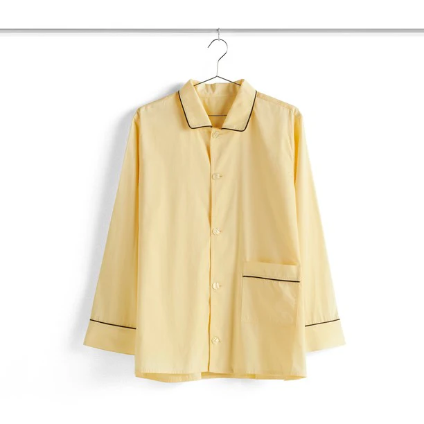 Outline Pyjama Long Sleeve Shirt - M/L Soft Yellow - Image 4