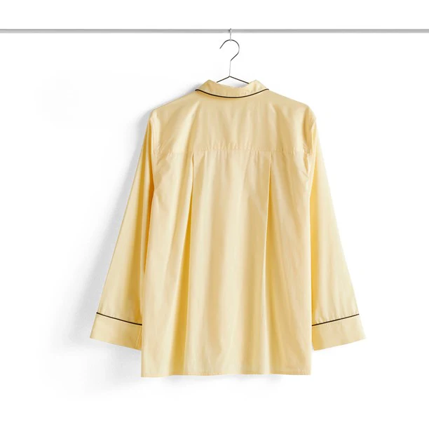 Outline Pyjama Long Sleeve Shirt - M/L Soft Yellow - Image 5