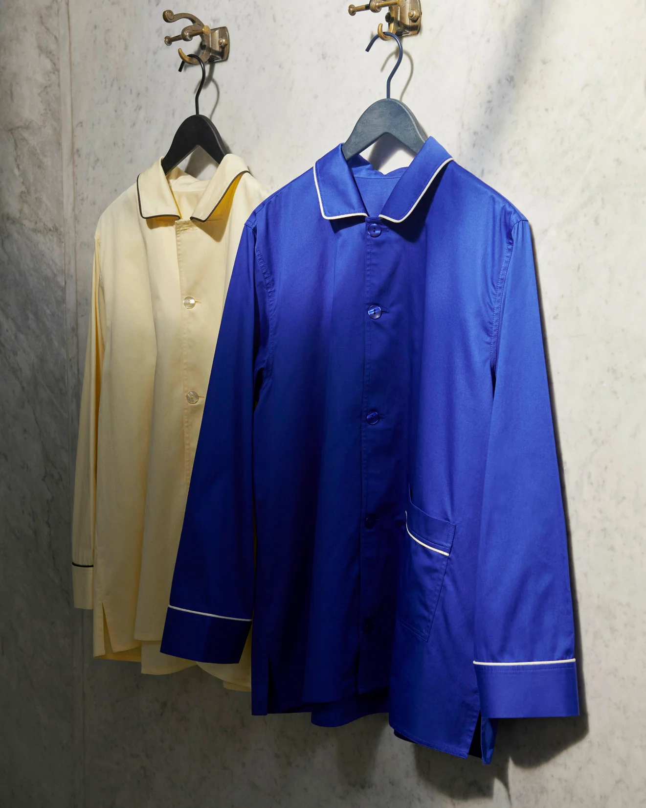 Outline Pyjama Long Sleeve Shirt - M/L Vivid Blue - Image 2