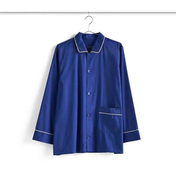 Outline Pyjama Long Sleeve Shirt - M/L Vivid Blue - Image 3