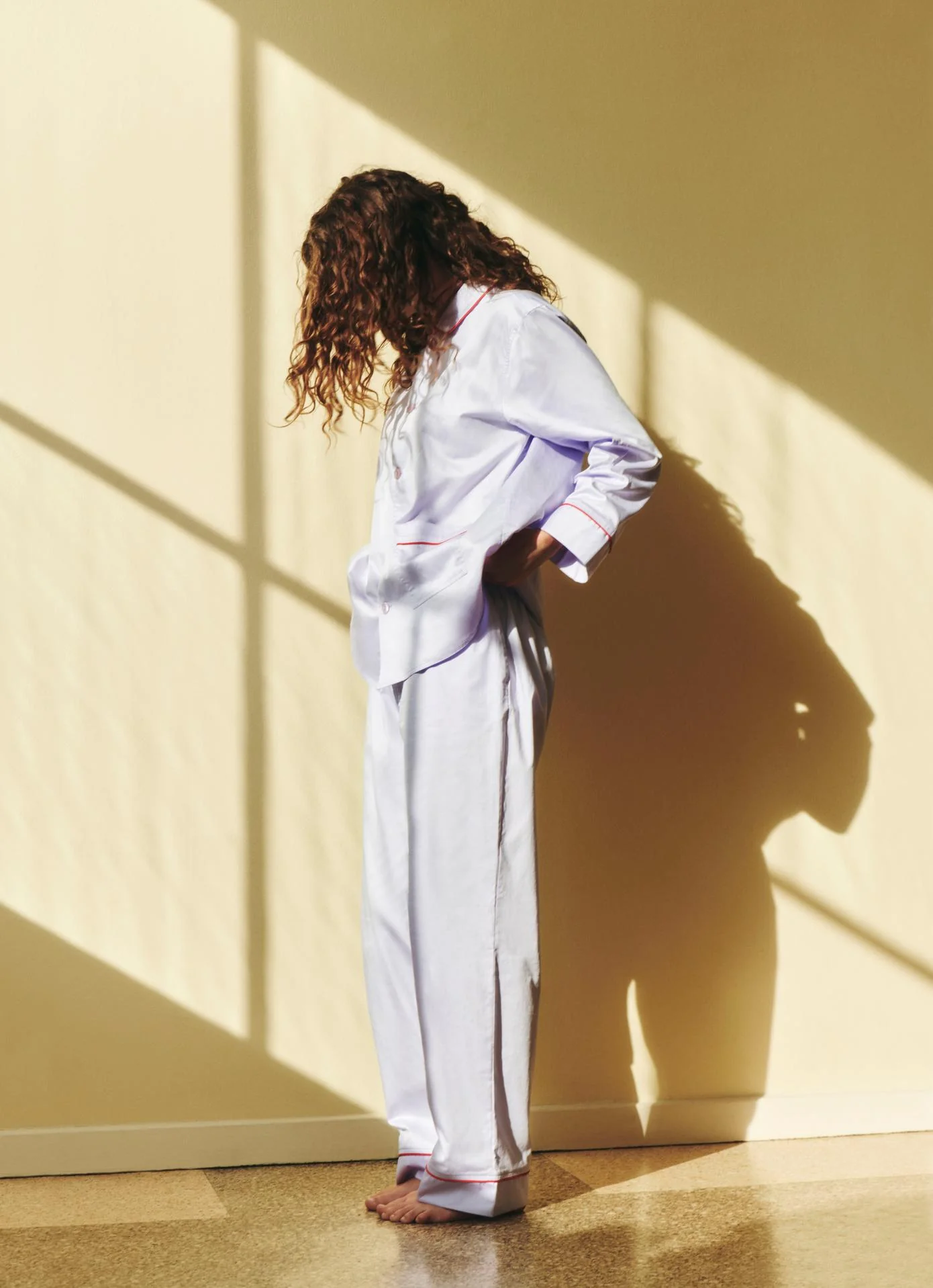 Outline Pyjama Long Sleeve Shirt - S/M Lavender - Image 4