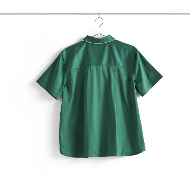 Outline Pyjama Short Sleeve Shirt - M/L Emerald Green - Image 2
