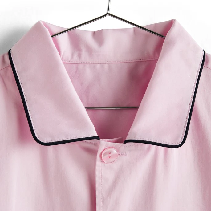 Outline Pyjama Short Sleeve Shirt - M/L Soft Pink - Image 4