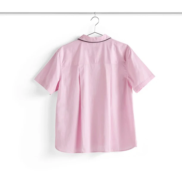 Outline Pyjama Short Sleeve Shirt - S/M Soft Pink - Image 3