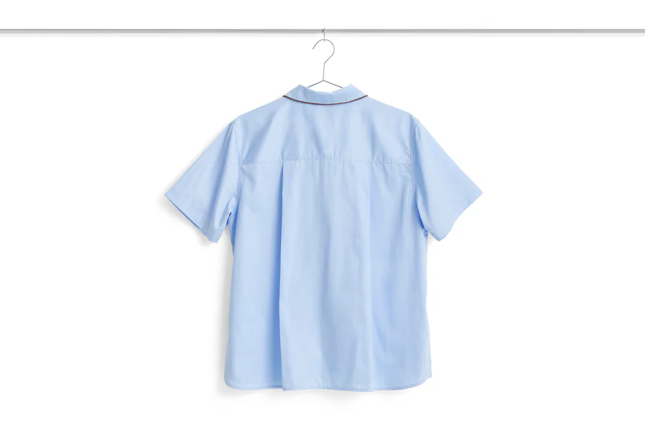 Outline Pyjama Short Sleeve Shirt - XS/S Soft Blue - Image 3