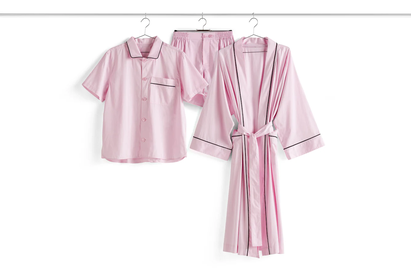 Outline Pyjama Shorts - S/M Soft Pink - Image 2