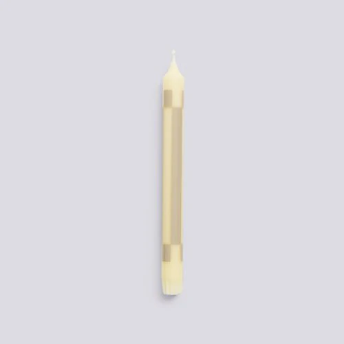 Pattern Candle - Cream & Sand