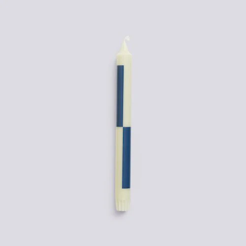 Pattern Candle - Milky Green & D.Blue